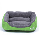 Candy Color Four Seasons Genuine Warm Pet Dog Kennel Mat Teddy Dog Mat, Size: S, 43Ã—32Ã—10cm (Green)