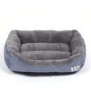 Candy Color Four Seasons Genuine Warm Pet Dog Kennel Mat Teddy Dog Mat, Size: S, 43Ã—32Ã—10cm (Grey)