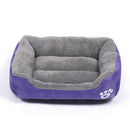 Candy Color Four Seasons Genuine Warm Pet Dog Kennel Mat Teddy Dog Mat, Size: S, 43Ã—32Ã—10cm (Purple)
