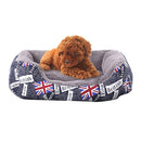 National Flag Four Seasons Genuine Warm Pet Dog Kennel Mat, Size: L, 66Ã—50Ã—14cm(Blue)
