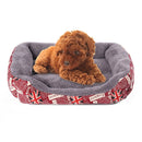 National Flag Four Seasons Genuine Warm Pet Dog Kennel Mat Pet Bed, Size: M, 54Ã—42Ã—12cm(Red)