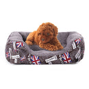 National Flag Four Seasons Genuine Warm Pet Dog Kennel Mat, Size: S, 43Ã—32Ã—10cm(Coffee)