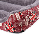 National Flag Four Seasons Genuine Warm Pet Dog Kennel Mat, Size: S, 43Ã—32Ã—10cm(Blue)