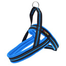 Pet Dogs A7 Reflective Polyester Chest Harness Lead Leash Traction Big Dogs Safety Chain Rope Collar, Size: L, 2.5*68*84cm (Blue)