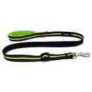 Pet Dogs Nylon Night Reflective Breathable Handheld Traction Lead Leash, Size: S, Adjustable Range: 2.0*(100-140cm)(Green)