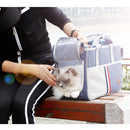 DODOPET Outdoor Portable Oxford Cloth Cat Dog Pet Carrier Bag Handbag Shoulder Bag, Size: 29 x 20 x 51cm (Grey)