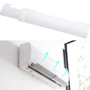 ZHENZHIMIND Patented Adjustable Air Deflector Shroud Universal Anti-Straight Blowing Air Conditioning Windshield(White)