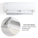 ZHENZHIMIND Patented Adjustable Air Deflector Shroud Universal Anti-Straight Blowing Air Conditioning Windshield(White)