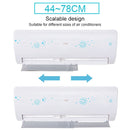 ZHENZHIMIND Patented Adjustable Air Deflector Shroud Universal Anti-Straight Blowing Air Conditioning Windshield(White)
