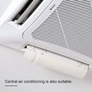 ZHENZHIMIND Patented Adjustable Air Deflector Shroud Universal Anti-Straight Blowing Air Conditioning Windshield(White)