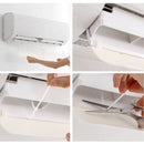 ZHENZHIMIND Patented Adjustable Air Deflector Shroud Universal Anti-Straight Blowing Air Conditioning Windshield(White)