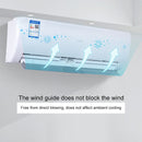 ZHENZHIMIND Patented Adjustable Air Deflector Shroud Universal Anti-Straight Blowing Air Conditioning Windshield(White)