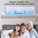 Air Conditioning Wind Deflector Shroud Bedroom Wall-Mounted Baby Universal Anti-Straight Blowing Air Conditioning Windshield(White)