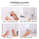 Air Conditioning Wind Deflector Shroud Bedroom Wall-Mounted Baby Universal Anti-Straight Blowing Air Conditioning Windshield(White)
