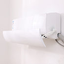 Air Conditioning Wind Deflector Shroud Bedroom Wall-Mounted Baby Universal Anti-Straight Blowing Air Conditioning Windshield(White)