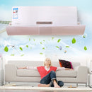 Air Conditioning Wind Deflector Shroud Bedroom Wall-Mounted Baby Universal Anti-Straight Blowing Air Conditioning Windshield(White)