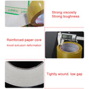12 PCS 48mm Width 15mm Thickness Package Sealing Packing Tape Roll Sticker(Transparent Yellow)