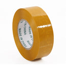 12 PCS 48mm Width 15mm Thickness Package Sealing Packing Tape Roll Sticker(Yellow)