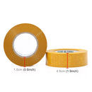 12 PCS 48mm Width 15mm Thickness Package Sealing Packing Tape Roll Sticker(Yellow)