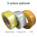 12 PCS 48mm Width 15mm Thickness Package Sealing Packing Tape Roll Sticker(Yellow)