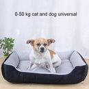 Dog Bone Pattern Big Soft Warm Kennel Pet Dog Cat Mat Blanket,with Rattan Mat Size: XXS, 45Ã—30Ã—15cm(Black Red)