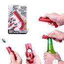 Creative Beer Bottle Opener Cap Launch Kitchen Bar Tool(Grey)