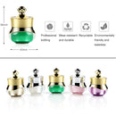 5 PCS Acrylic Travel Containers with Hard Sealed Lids Suitable for Face Hand Body Cream, 5ml(Green)