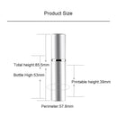 5 PCS Portable Mini Refillable Glass Perfume Fine Mist Atomizers with Metallic Exterior, 5ml (Purple)