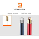5 PCS Portable Mini Refillable Glass Perfume Fine Mist Atomizers with Metallic Exterior, 5ml (Red)