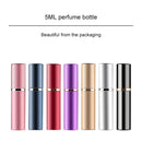 5 PCS Portable Mini Refillable Glass Perfume Fine Mist Atomizers with Metallic Exterior, 5ml(Blue)