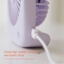 WT-F14 1200 mAh Rabbit Shape Mini Portable Fan with 3 Speed Control(Pink)