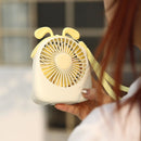 WT-F14 1200 mAh Pig Shape Mini Portable Fan with 3 Speed Control(Purple)