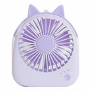 WT-F14 1200 mAh Pig Shape Mini Portable Fan with 3 Speed Control(Purple)