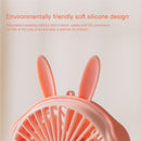 WT-F14 1200 mAh Pig Shape Mini Portable Fan with 3 Speed Control(Purple)