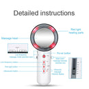 TM-3050 Ultrasonic Infrared Electric Slimming Shaped Body Beauty Device Vibration Massager(EU Plug)