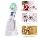 F-706 Colorful Light Beauty Instrument Facial Electroporation Needleless Skin Care Device, Tighten Lifting, Whitening, Remover Wrinkle