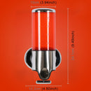 Hotel Shower Manual Dispenser Wall Mounted Washing Liquid Shampoo Soap Bottle, Capacity: 500ml(Red)