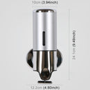 Hotel Shower Manual Dispenser Wall Mounted Washing Liquid Shampoo Soap Bottle, Capacity: 500ml(Silver)