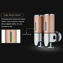 Hotel Shower Manual Dispenser Wall Mounted Washing Liquid Shampoo Soap Bottle, Capacity: 500ml(Silver)