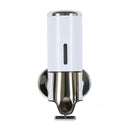 Hotel Shower Manual Dispenser Wall Mounted Washing Liquid Shampoo Soap Bottle, Capacity: 500ml(White)