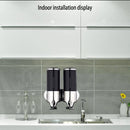 Hotel Shower Manual Dispenser Wall Mounted Washing Liquid Shampoo Soap Bottle, Capacity: 500ml(White)