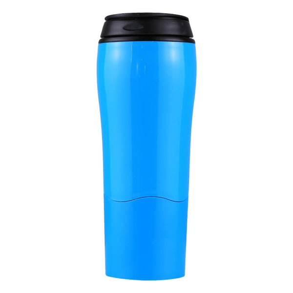 Portable Mighty Mug Solo Travel Coffee Herbal Ice Tea Fizzy Drink Mug Water Bottle Cup, Capacity: 550ml(Blue)