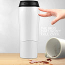 Portable Mighty Mug Solo Travel Coffee Herbal Ice Tea Fizzy Drink Mug Water Bottle Cup, Capacity: 550ml(White)