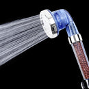 3 Settings Adjustable PC Negative Ions Shower Head, Size: Large, Interface: 2cm(Blue)