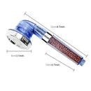 3 Settings Adjustable PC Negative Ions Shower Head, Size: Large, Interface: 2cm(Blue)