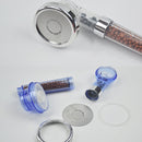 3 Settings Adjustable PC Negative Ions Shower Head, Size: Large, Interface: 2cm(Blue)