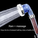3 Settings Adjustable PC Negative Ions Shower Head, Size: Large, Interface: 2cm(Blue)