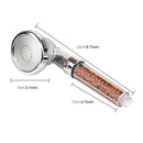 3 Settings Adjustable PC Negative Ions Shower Head, Size: Large, Interface: 2cm(Transparent)