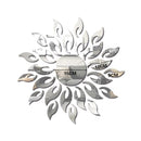 Sunflower Mirror Wall Sticker Bedroom Living Room Decoration Wall Stickers(Silver)