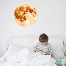 Fluorescent Moon Wall Stickers Halloween Wall Stickers Bedroom Living room Decorative Wall Stickers(Yellow)